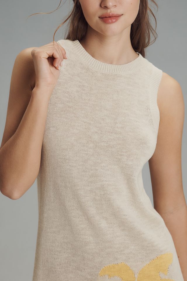Spiritual Gangster Linen Blend Palm Lucy Tank Midi Dress #3