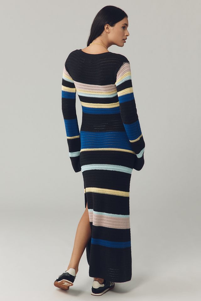 Spiritual Gangster Giselle Long-Sleeve Crochet Midi Dress #2
