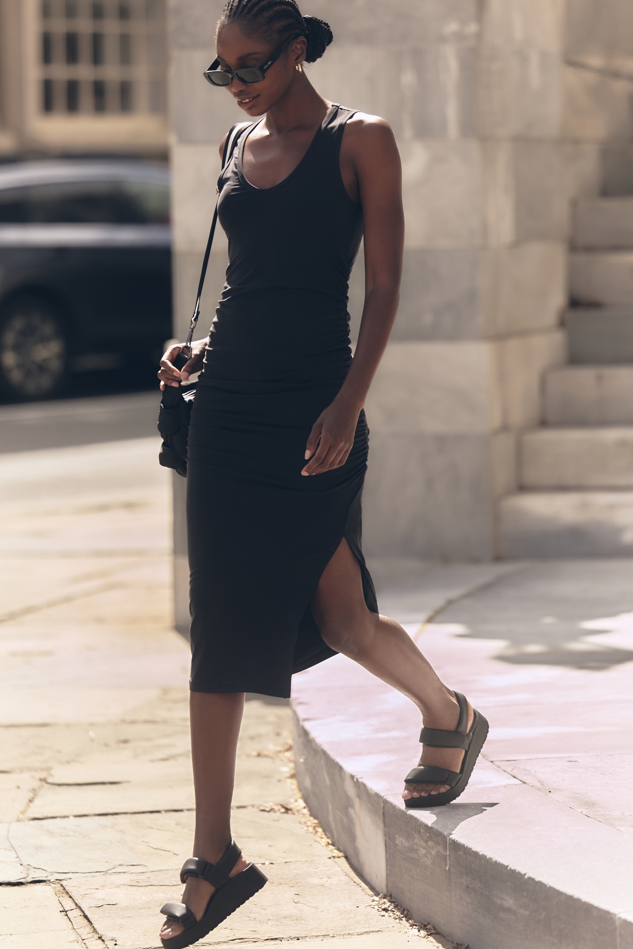 Beyond Yoga Fit the Mood Midi Dress