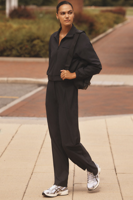 未使用タグ付き　BULKY SLEEVE CROPPED JACKET Cropped Doubles Only Full Zip Jacket - Black | ALO