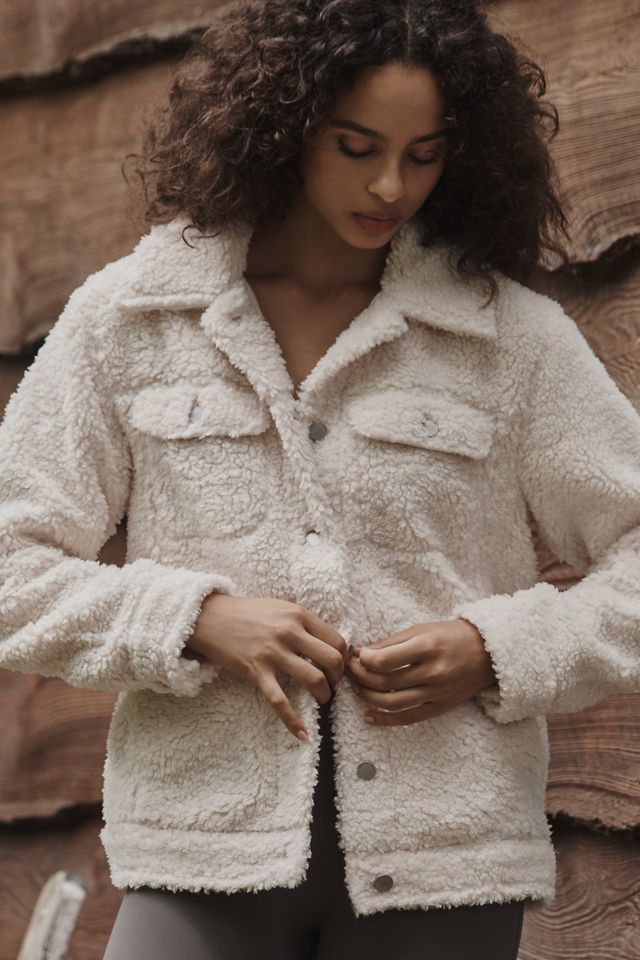 Beyond Yoga Rider Sherpa Shacket | Anthropologie