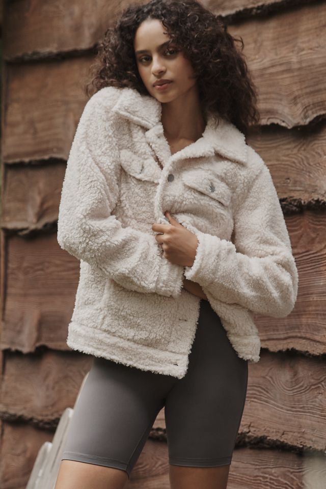 Beyond Yoga Rider Sherpa Shacket | Anthropologie