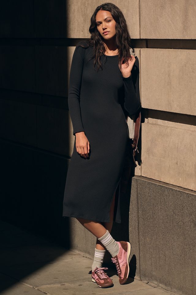 Beyond Yoga Long-Sleeve Contours Midi Dress #3