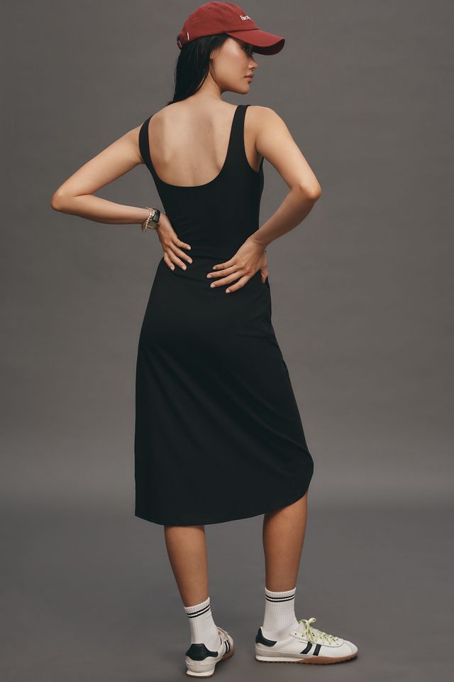 knee length dresses for ladies Beyond Yoga Spacedye Icon Midi Dress Darkest Night / Xs main image 1