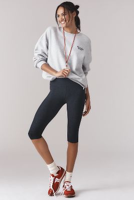 Beyond Yoga High-waisted Spacedye Pedal Pusher Leggings In Black