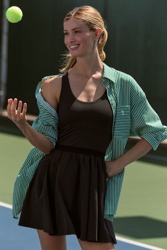 Beyond Yoga Score Pleated Mini Dress