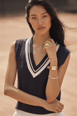 Shop Beyond Yoga The Cable Knit Vest Jacket