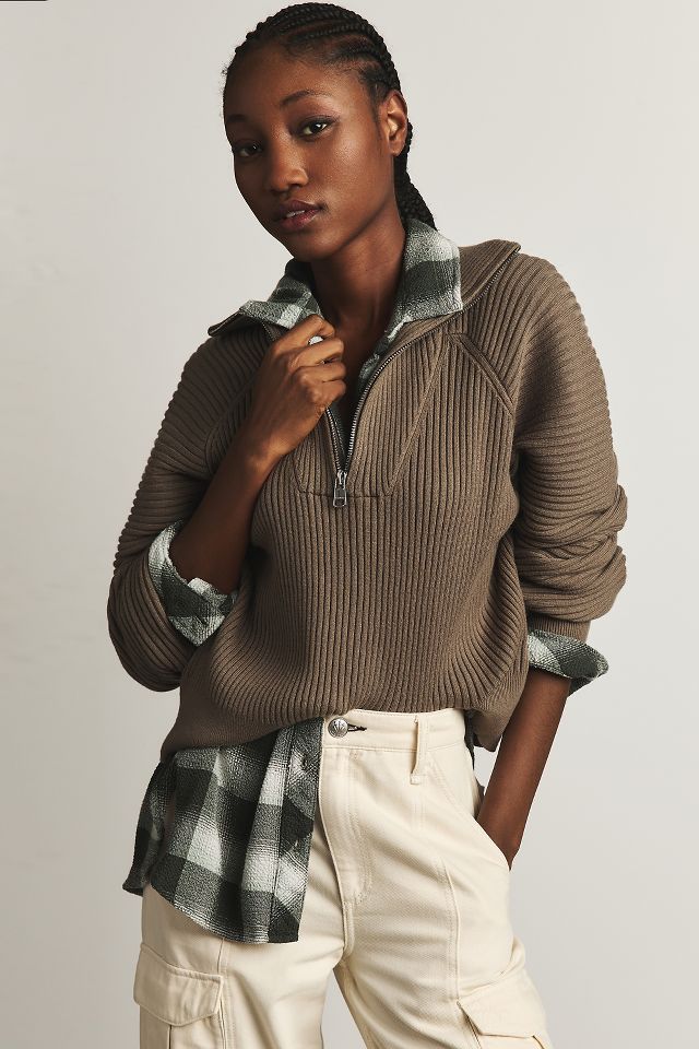 Varley Reid Half-Zip Knit Pullover | Anthropologie