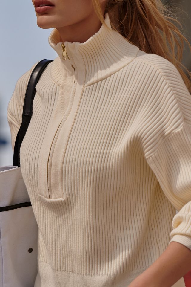 Varley Jane Half-Zip Knit Sweater | Anthropologie