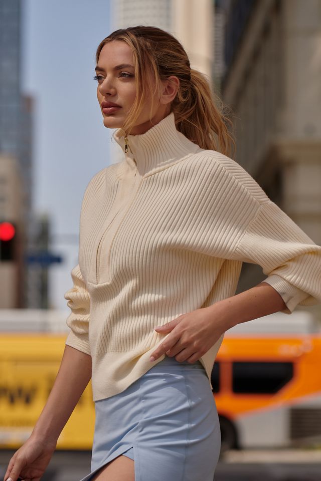 Varley Jane Half-Zip Knit Sweater | Anthropologie