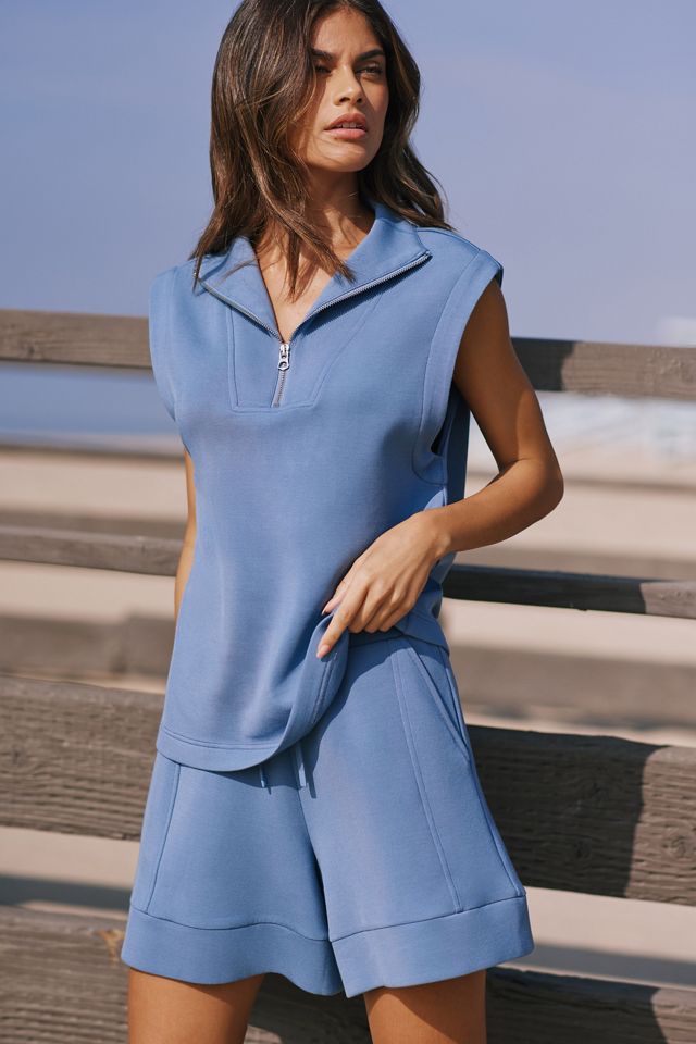 Varley Magnolia Sleeveless Half-Zip Pullover | Anthropologie