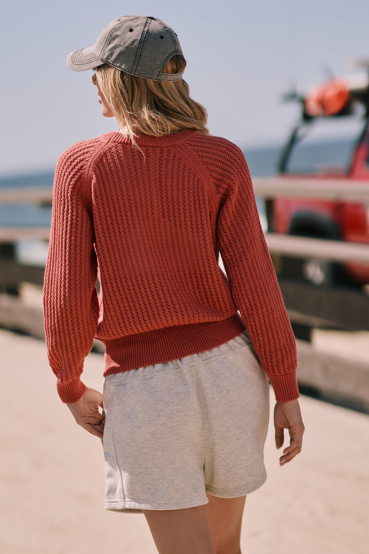 Varley Clay Long-Sleeve Knit Sweater