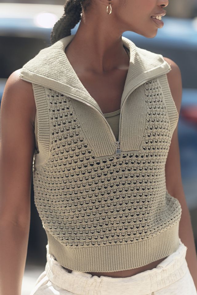 Varley Bains Half-Zip Knit Tank #2