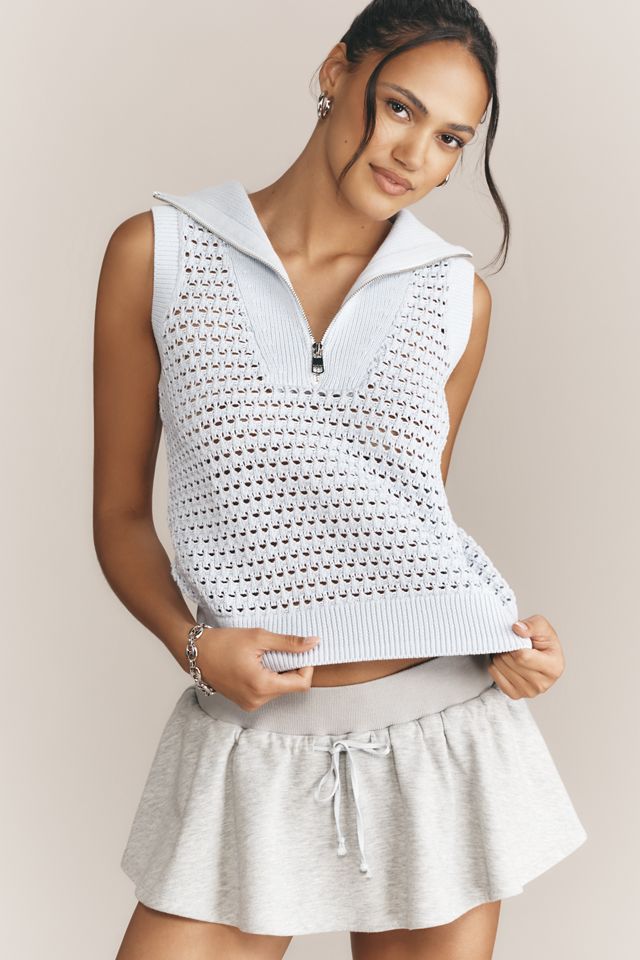 Varley Bains Half-Zip Knit Tank #1