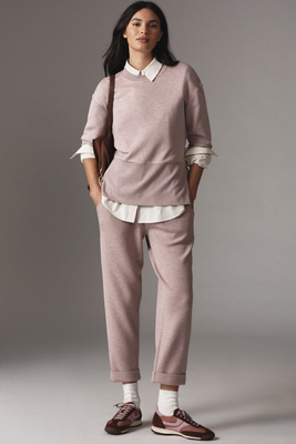 Varley Rolled Cuff Pants In Purple