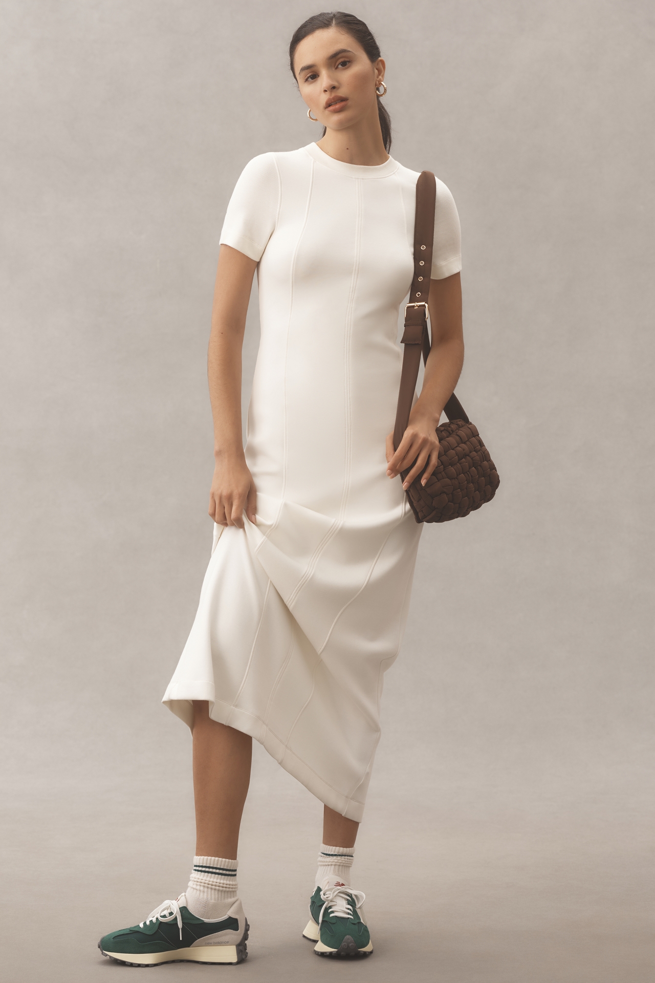 Varley Short-Sleeve Hattie Maxi Dress