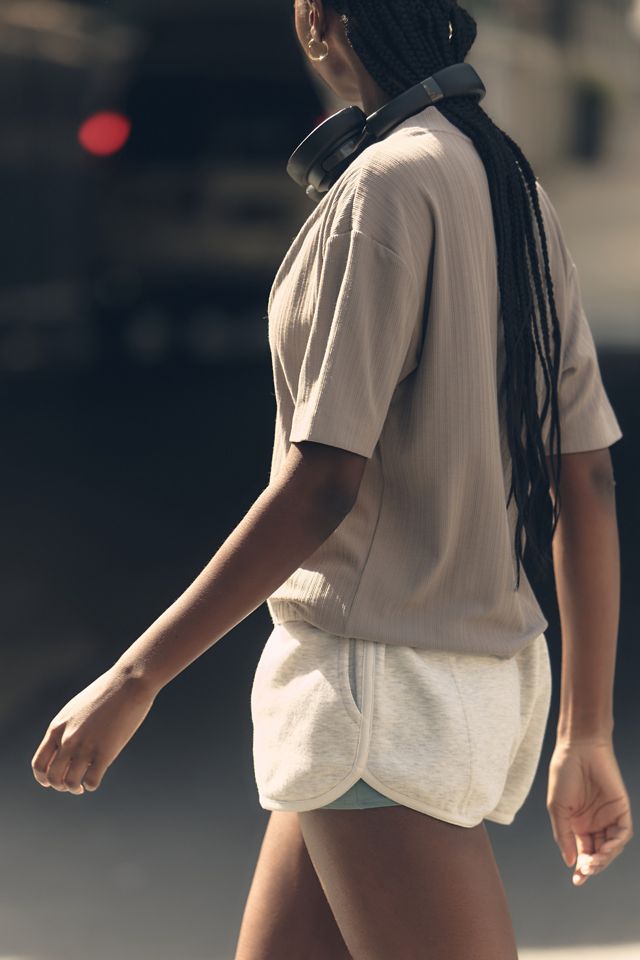 Varley Kasey Mock Placket Rib Tee | Anthropologie