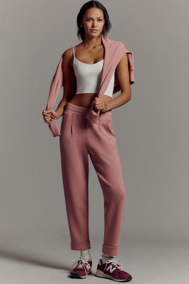 Varley The Rolled Cuff Pants In Pink
