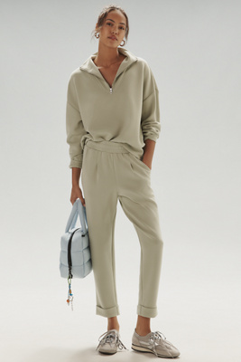 Varley The Rolled Cuff Pants In Green