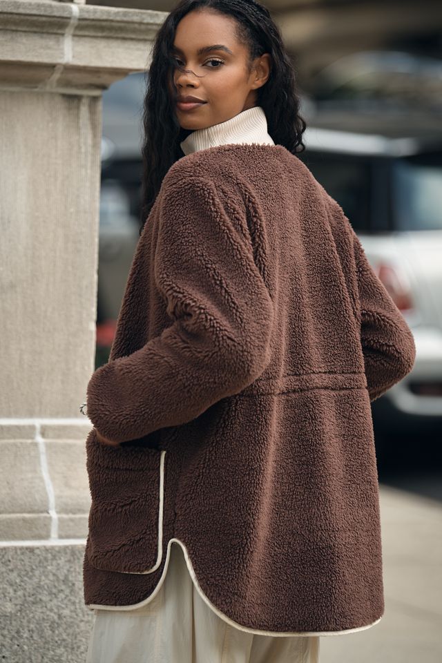 Varley Angelina Sherpa Fleece Coat #1