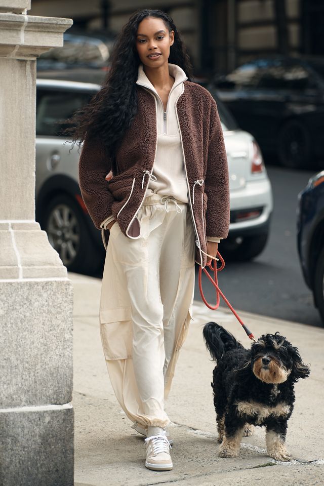 Varley Angelina Sherpa Fleece Coat #2