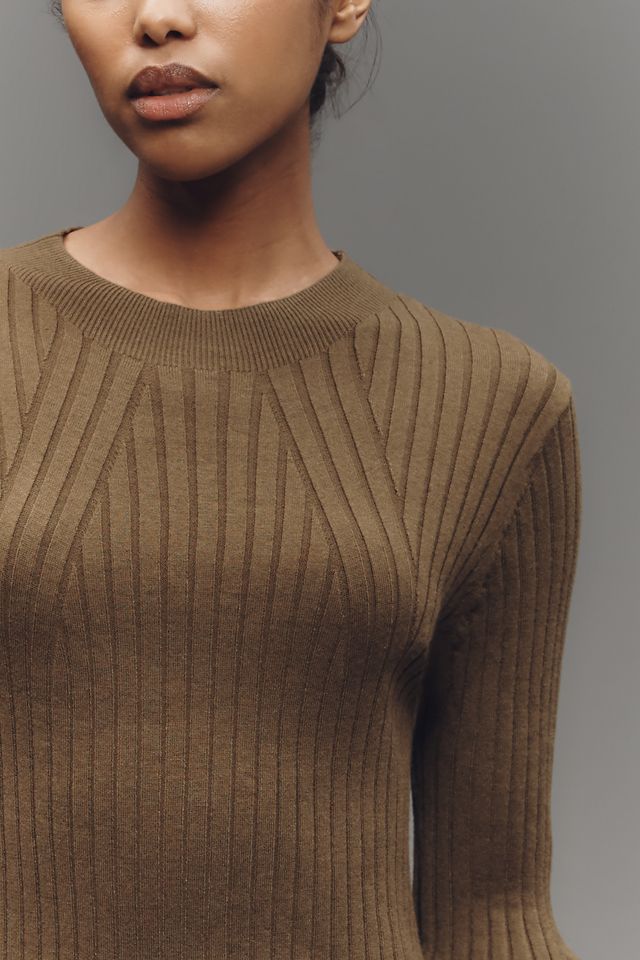 Robe mi-longue en maille côtelée Varley Axel #2