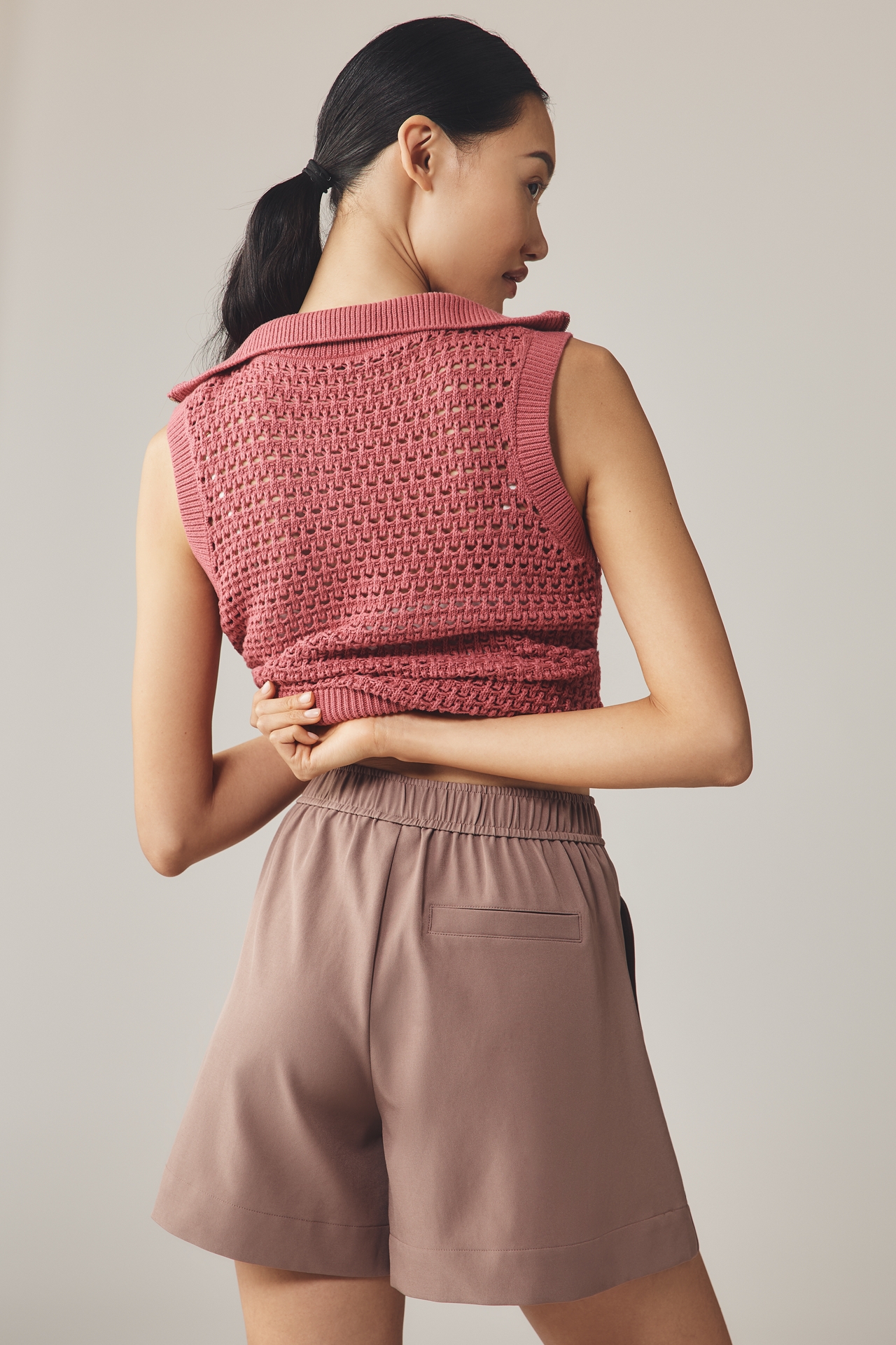 Varley Mariya Pleated Trouser Shorts