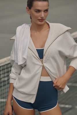 (取寄) バーリー レディース ニーアム ジップ スルー Varley women Niamh Zip Through Ivory Marl Varley Women's Niamh Zip Through, Ivory Marl at Amazon