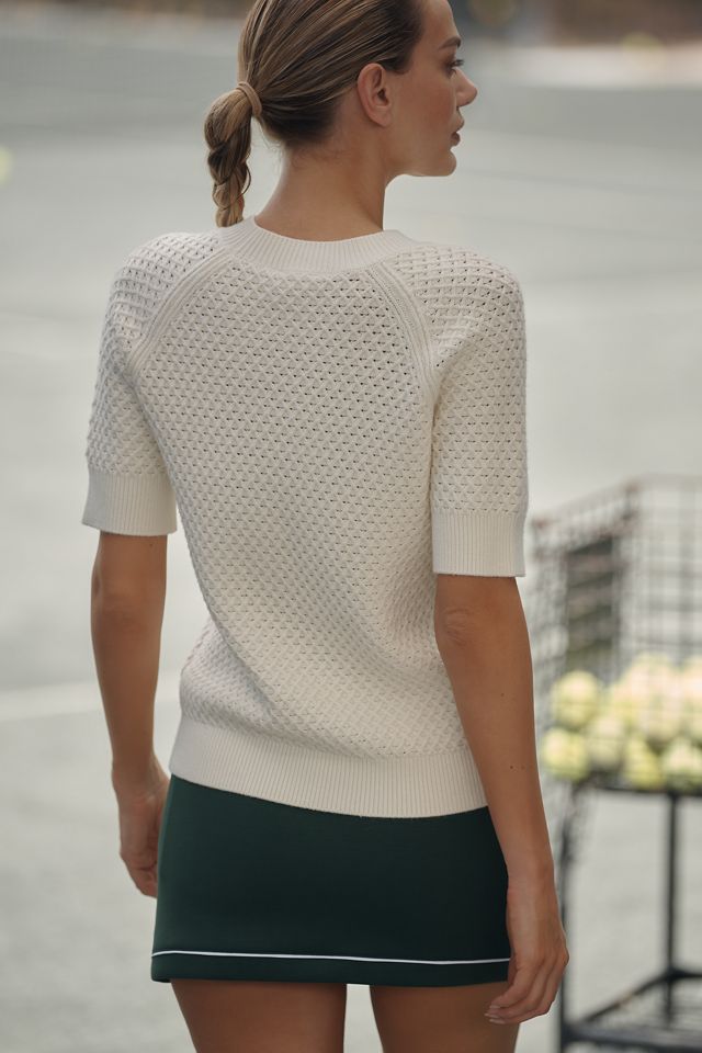 Varley Lucy Short-Sleeve Knit Top #1
