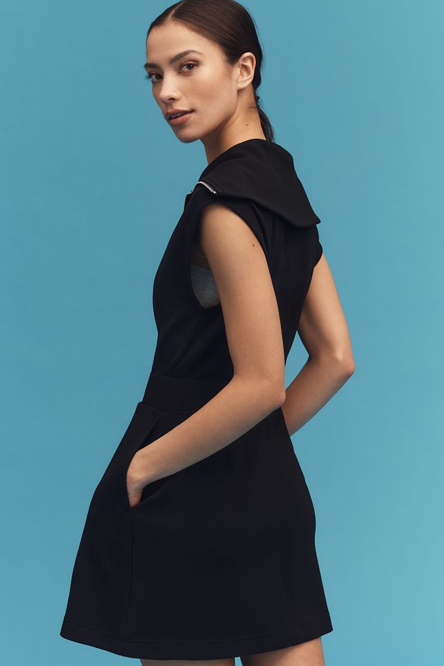 Varley Short-Sleeve Front-Zip Mini Dress #3