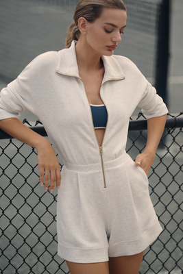 Annika Long-Sleeve Playsuit en , taille: XS chez Anthropologie - Varley - Modalova