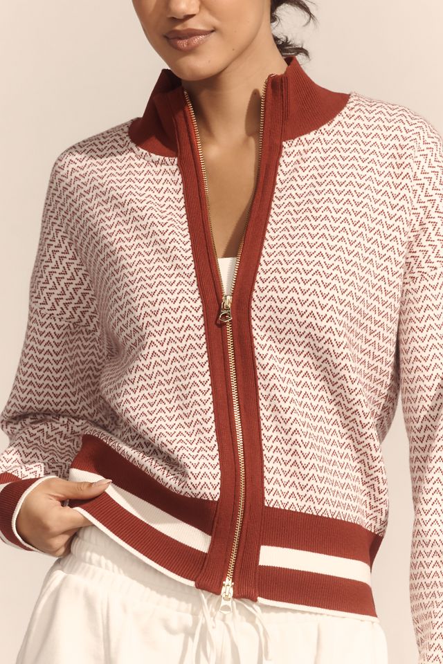Varley Front-Zip Knit Jacket | Anthropologie