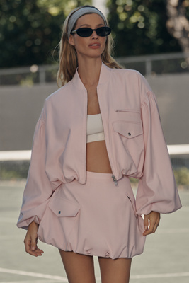 For Love & Lemons Long-Sleeve Front-Zip Top | Anthropologie