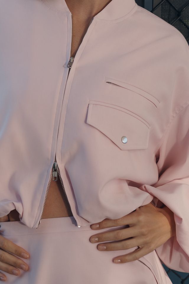 For Love & Lemons Long-Sleeve Front-Zip Top #1