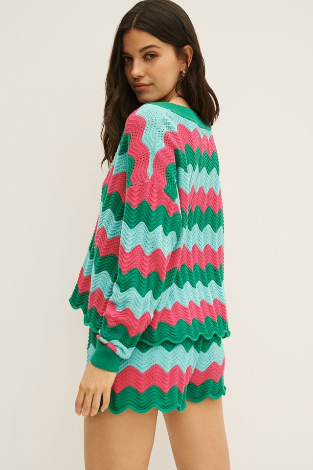 Electric & Rose Crochet Pull-On Shorts #1