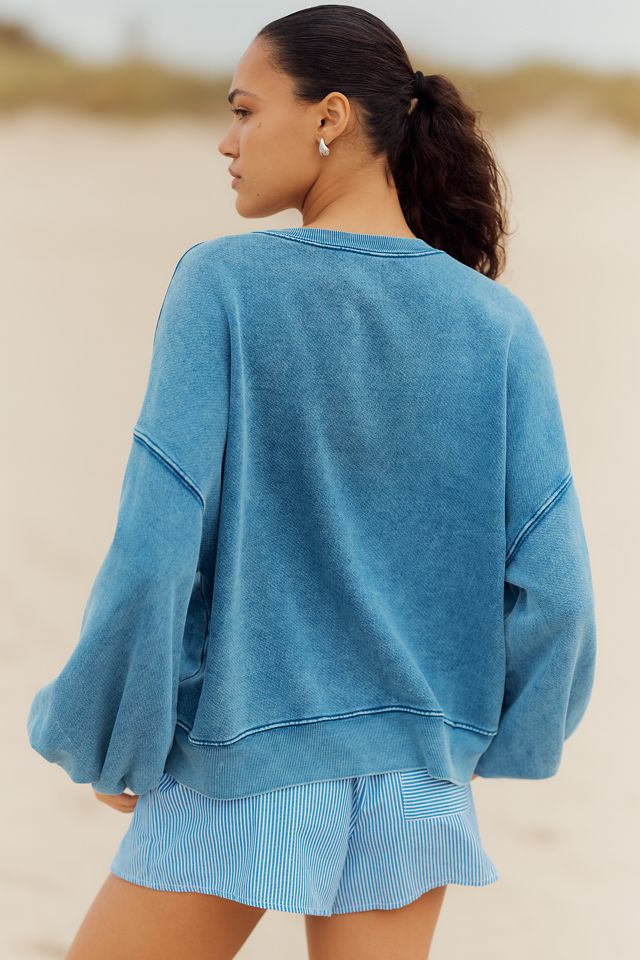 Electric & Rose Ballon-Sleeve Pullover Sweatshirt #2