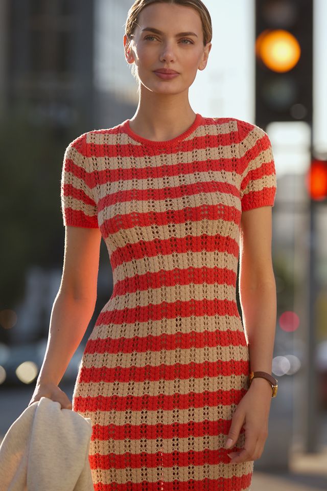 Electric & Rose Short-Sleeve Midi Dress #1
