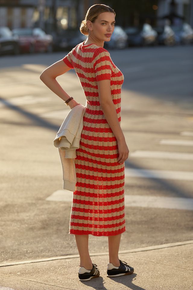 Electric & Rose Short-Sleeve Midi Dress #2