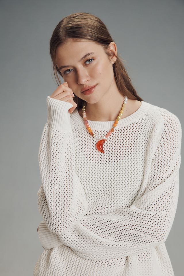 Electric & Rose Chloe Cotton Crew-Neck Sweater #1