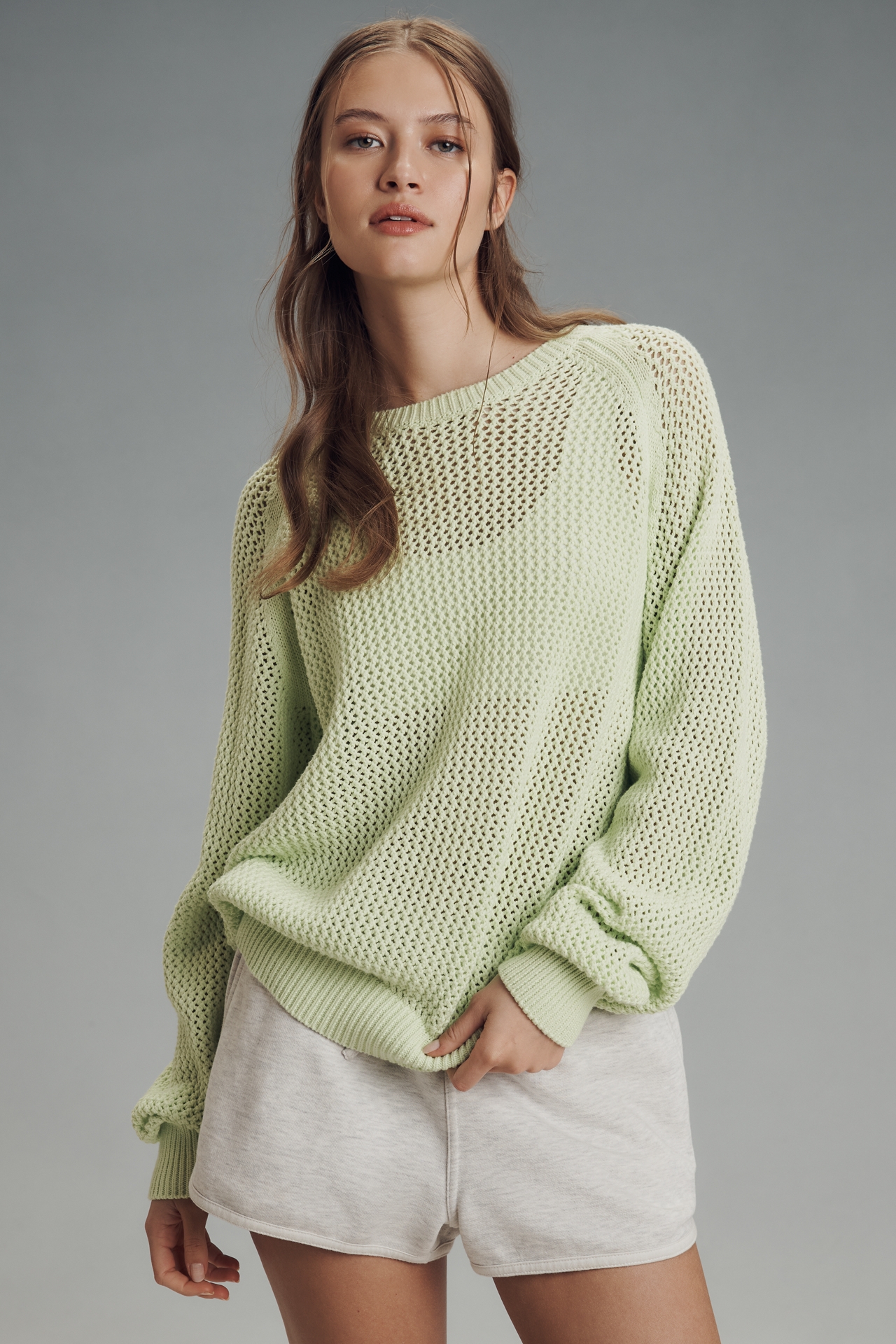 Electric & Rose Chloe Cotton Crew-Neck Sweater