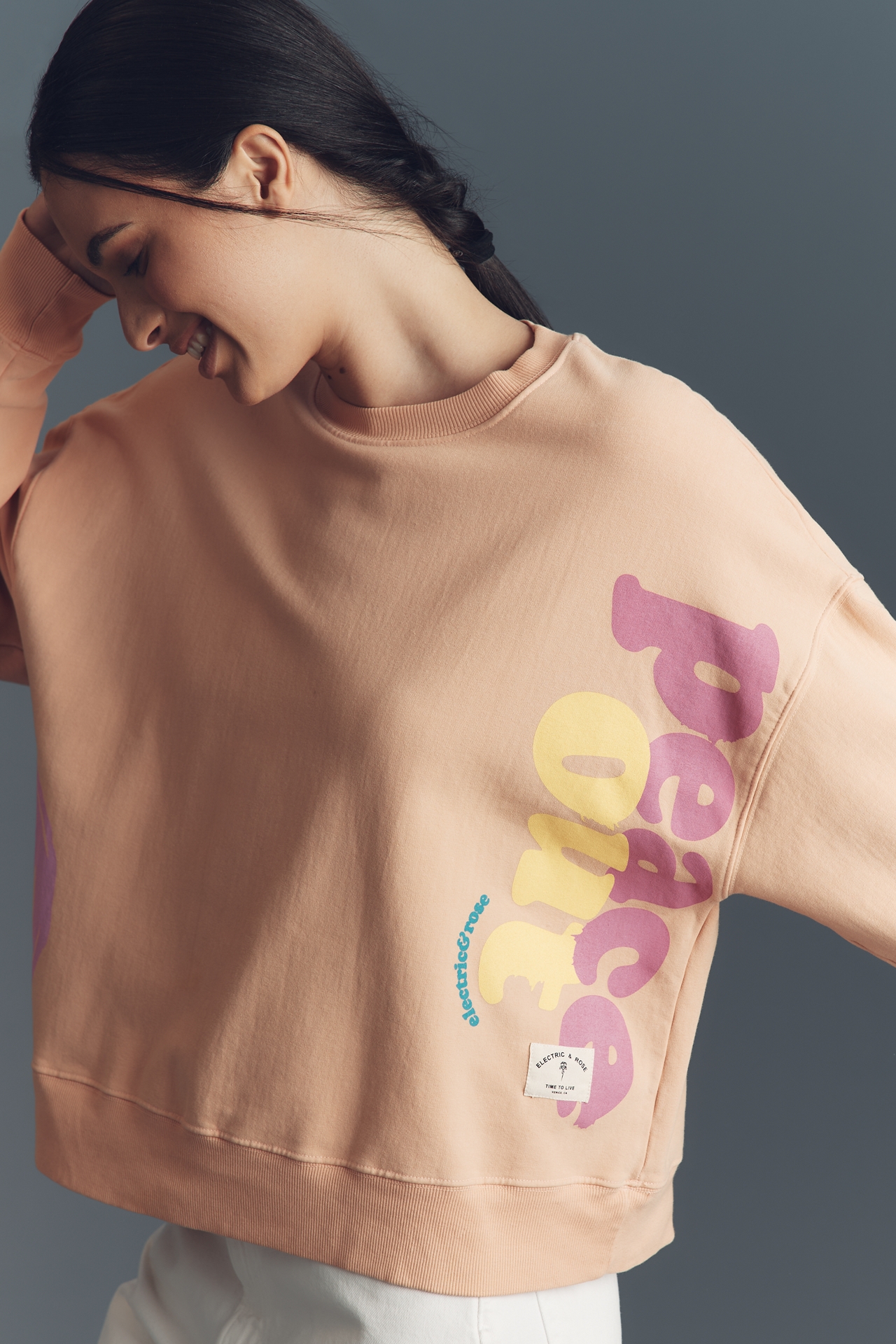 Electric & Rose Peace Graphic Crew-Neck Sweathirt