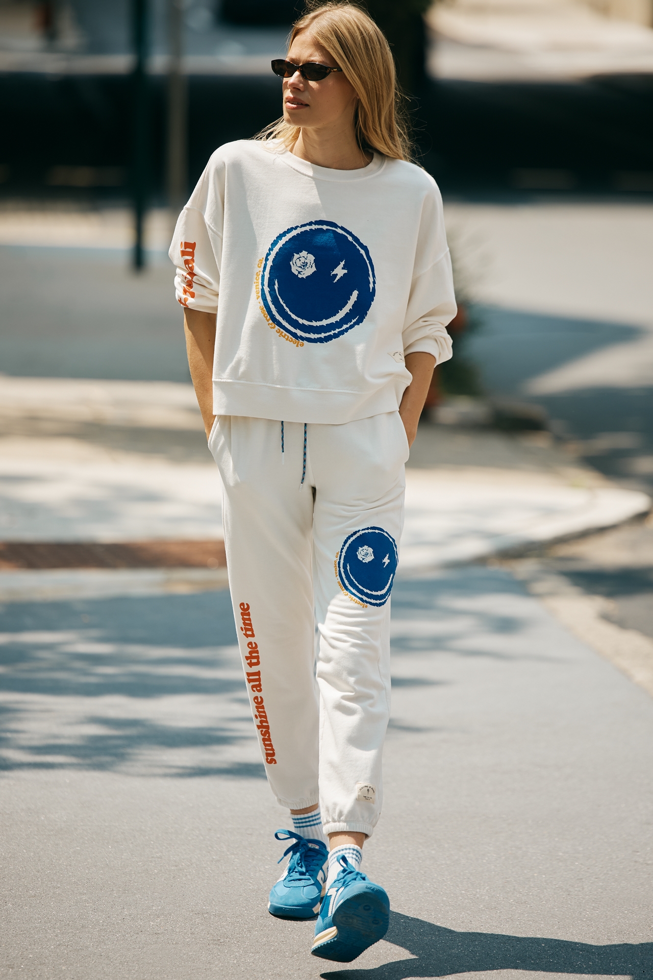 Electric & Rose Smiley Graphic Sweatshirt