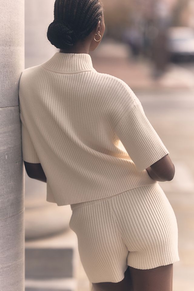 Sweaty Betty Short-Sleeve Retreat Rib Sweater #2