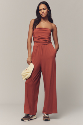 Sweaty Betty Strapless Wide-leg Jumpsuit