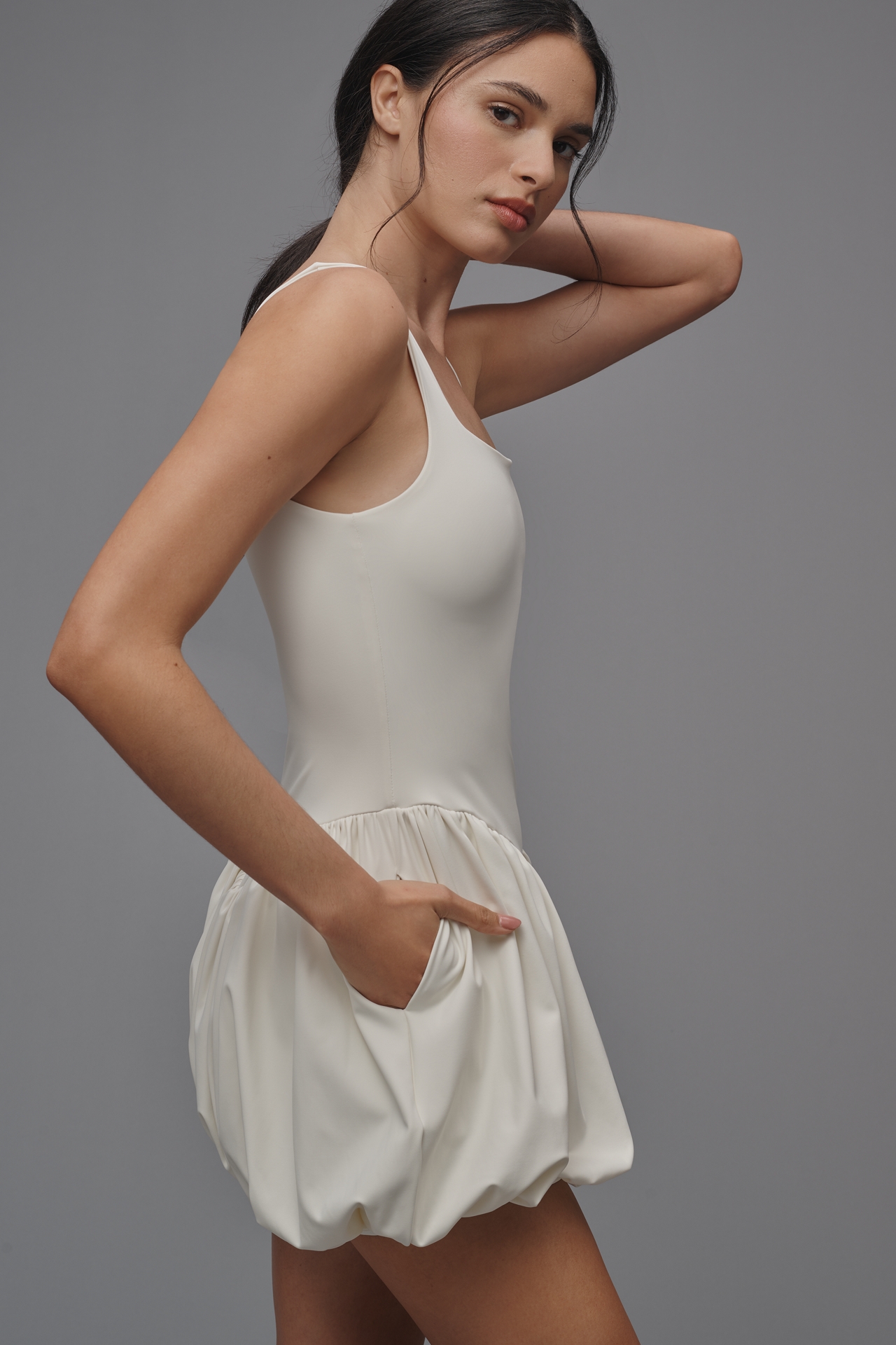 Port de Bras Bella Bubble-Hem Active Mini Dress