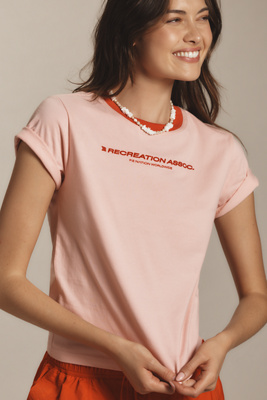 P.e Nation Department Short Sleeve Tee In Pink