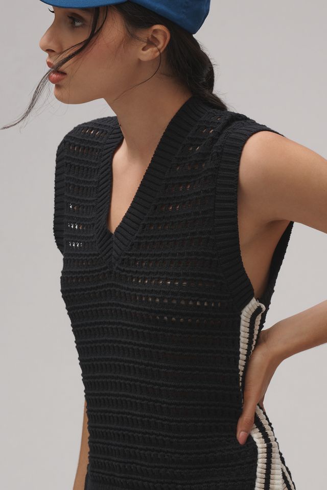 Lune Celeste Crochet Knit Sleeveless Top #3