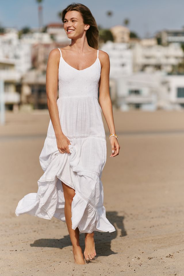 Z Supply Behati Cotton Eyelet Midi Dress | Anthropologie