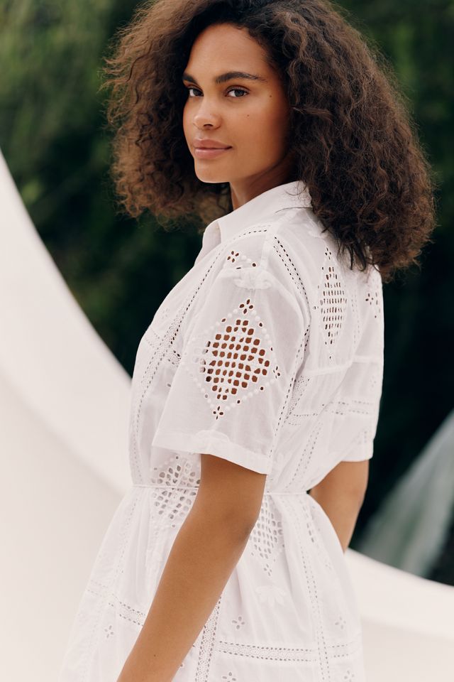 Z Supply Annabelle Cotton Eyelet Shirtdress #1