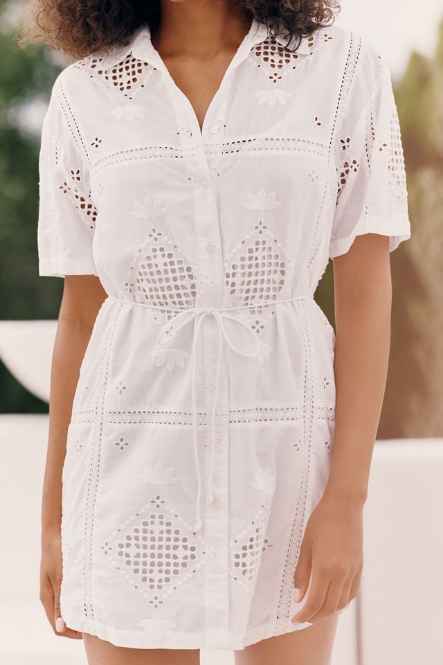 Z Supply Annabelle Cotton Eyelet Shirtdress #3